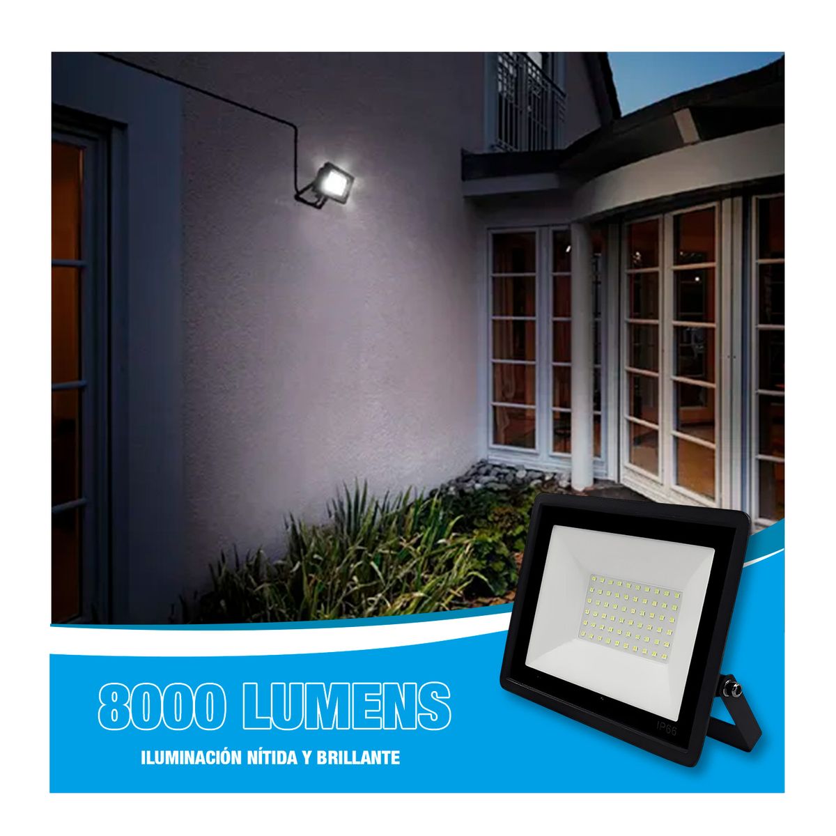 HOME LIGHT - Reflector Led 100w Luz Blanca Resistente Ip66 Home Light