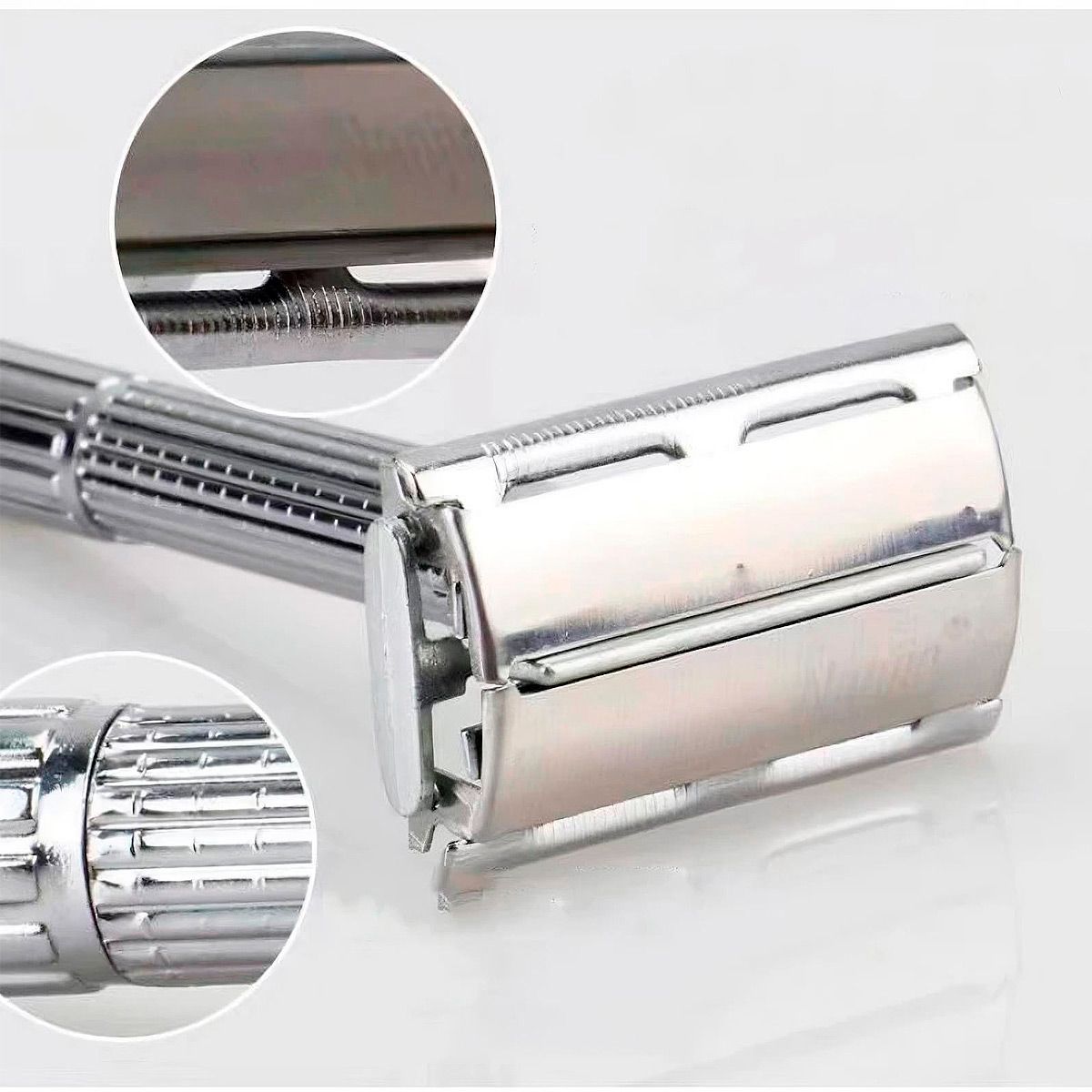 GENERICO - Maquina De Afeitar Clasico Afeitadora Con Estuche Doble Filo