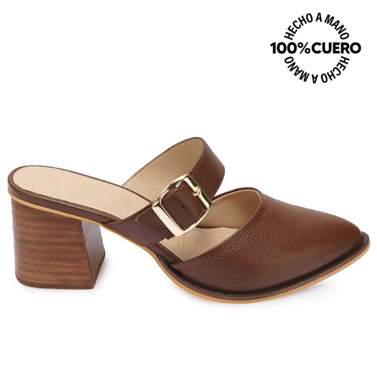 VIALE - Zapato Sueco Casual GISE-2501 Canela Viale