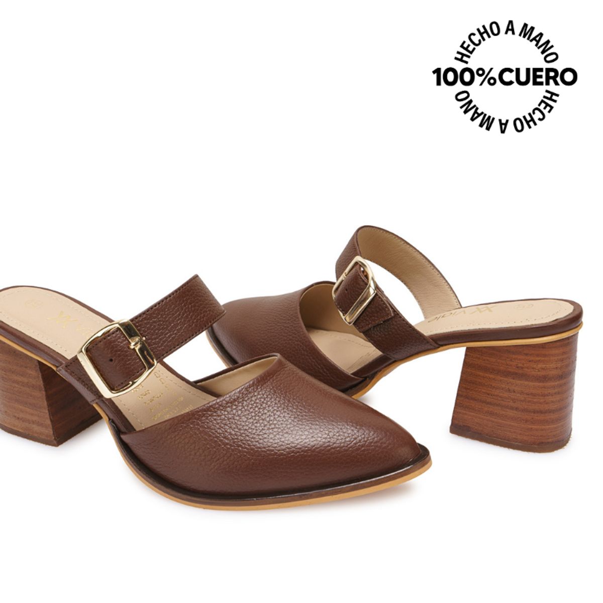 VIALE - Zapato Sueco Casual GISE-2501 Canela Viale