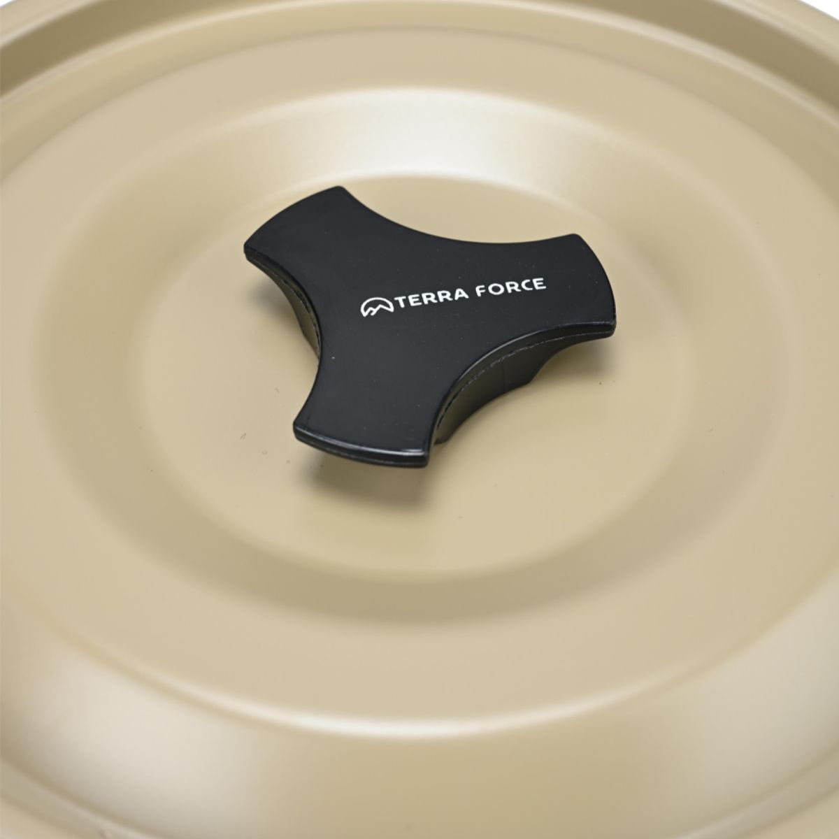 TERRA FORCE - Set Ollas Aluminio Camping 2 Piezas Arena