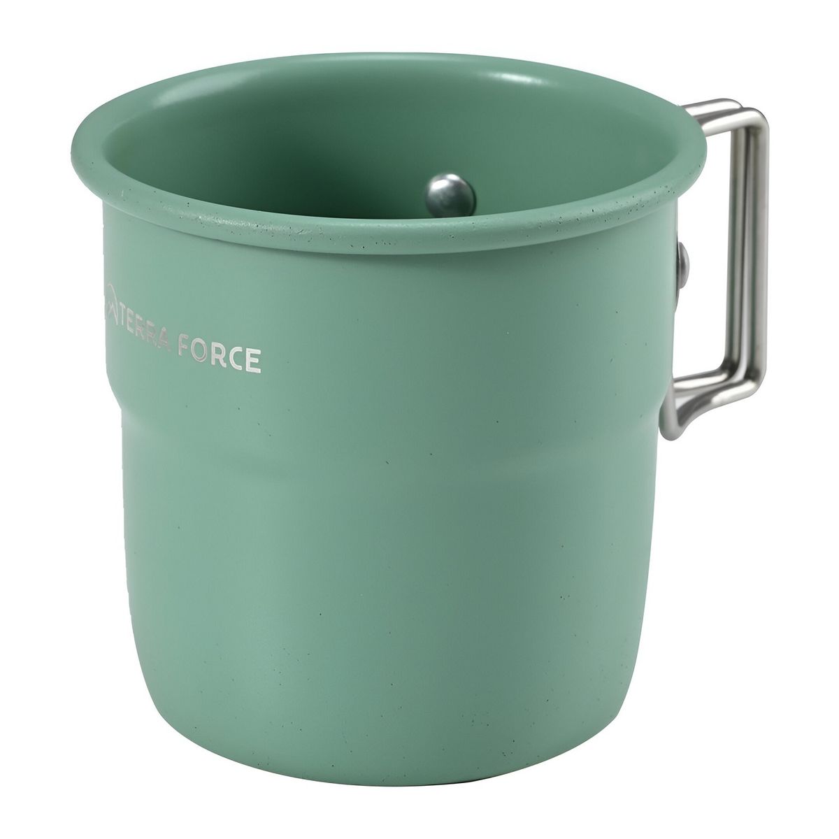 TERRA FORCE - Taza Aluminio Camping 300 ml Turquesa