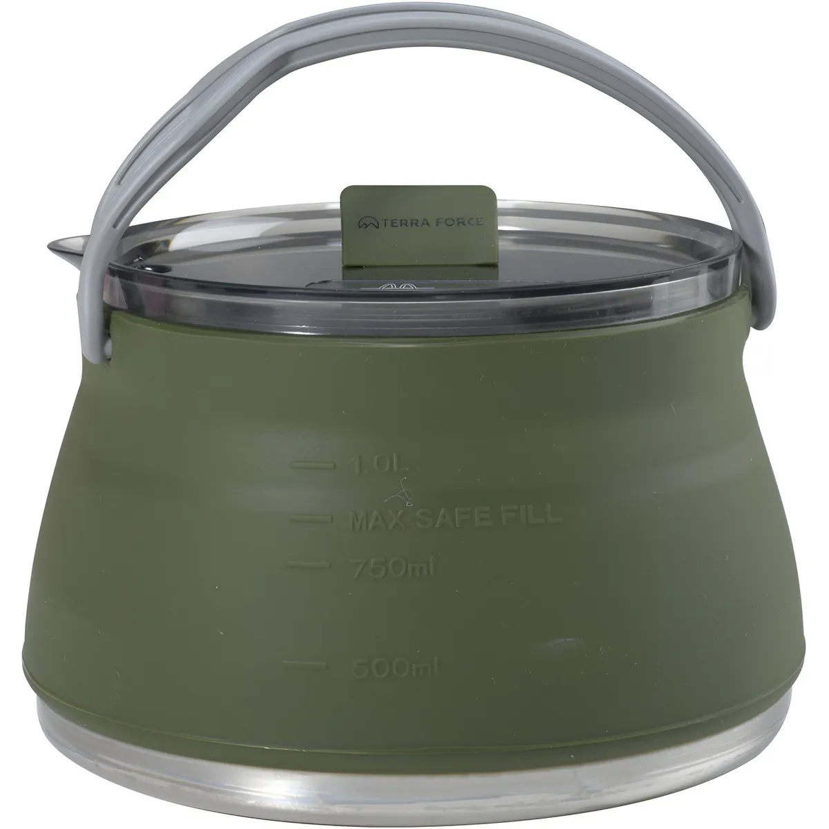 TERRA FORCE - Tetera Silicona Plegable 1L Camping