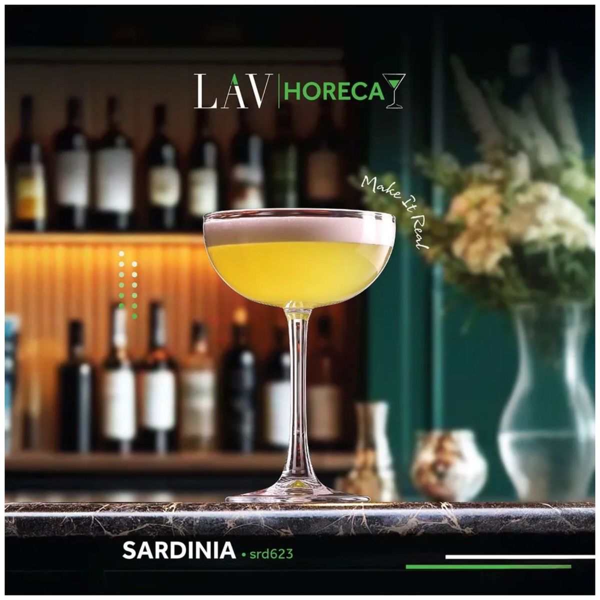 LAV - Copa Cóctel de Vidrio Sardinia 230 ml. X6Unid.