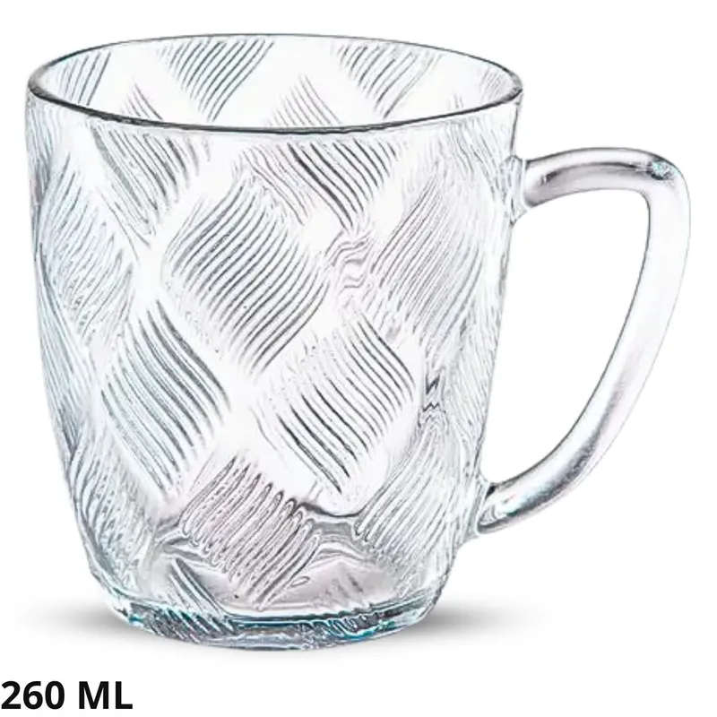 ICHIMATSU - Set de Tazas de vidrio Llamas 260 ml x6 piezas-Ichimatsu