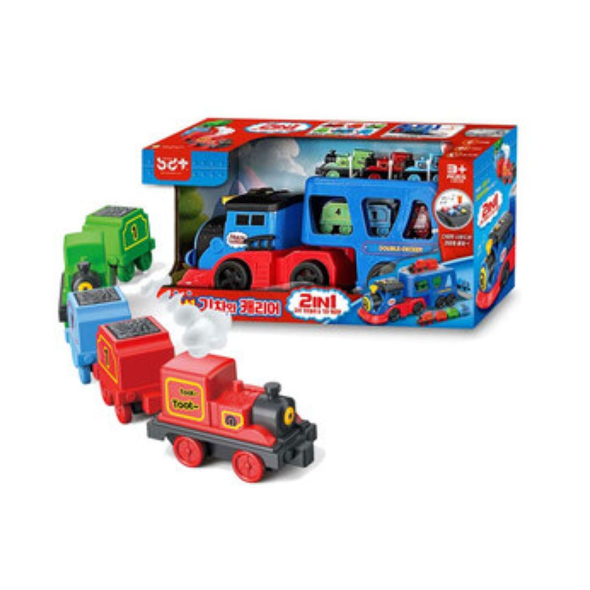 GENERICO - Tren Transportador Infantil con Autos de Colores