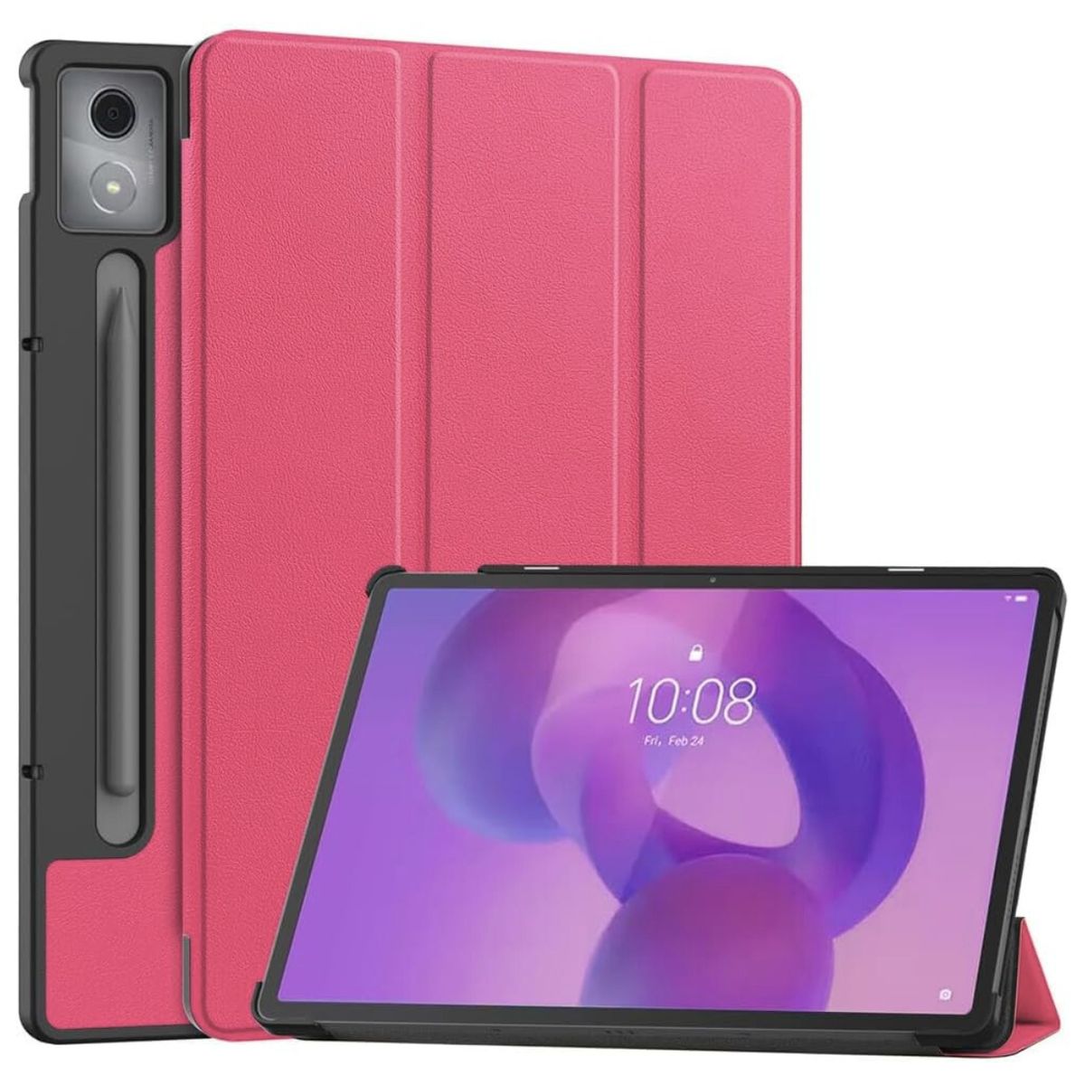 GENERICO - Funda Protector imantado para Lenovo Idea Tab Pro de 12 .7" - FUCSIA