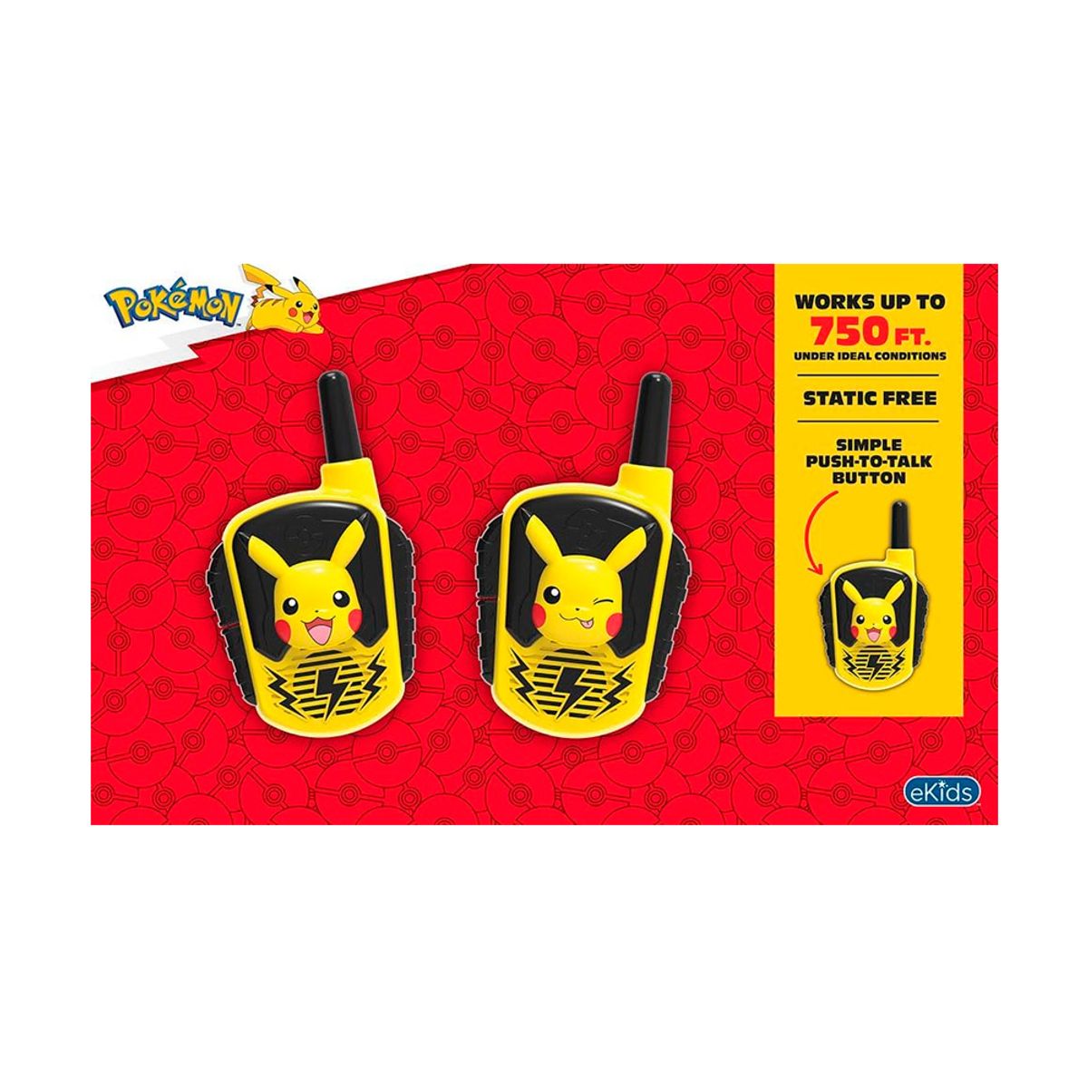 POKEMON - Pokemon eKids Walkie Talkies Set Pikachu