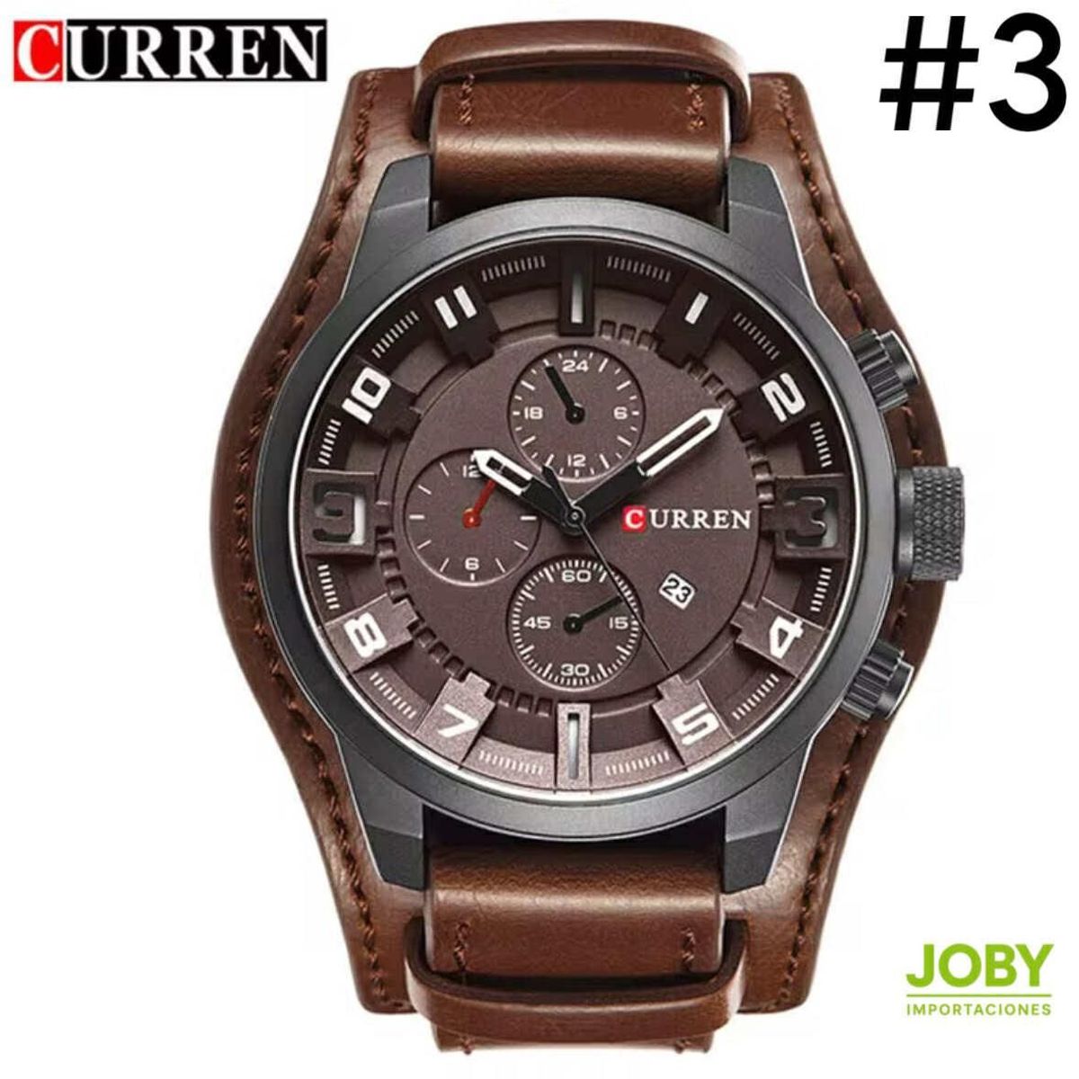 CURREN - CURREN DOBLE CUERO MARRÓN