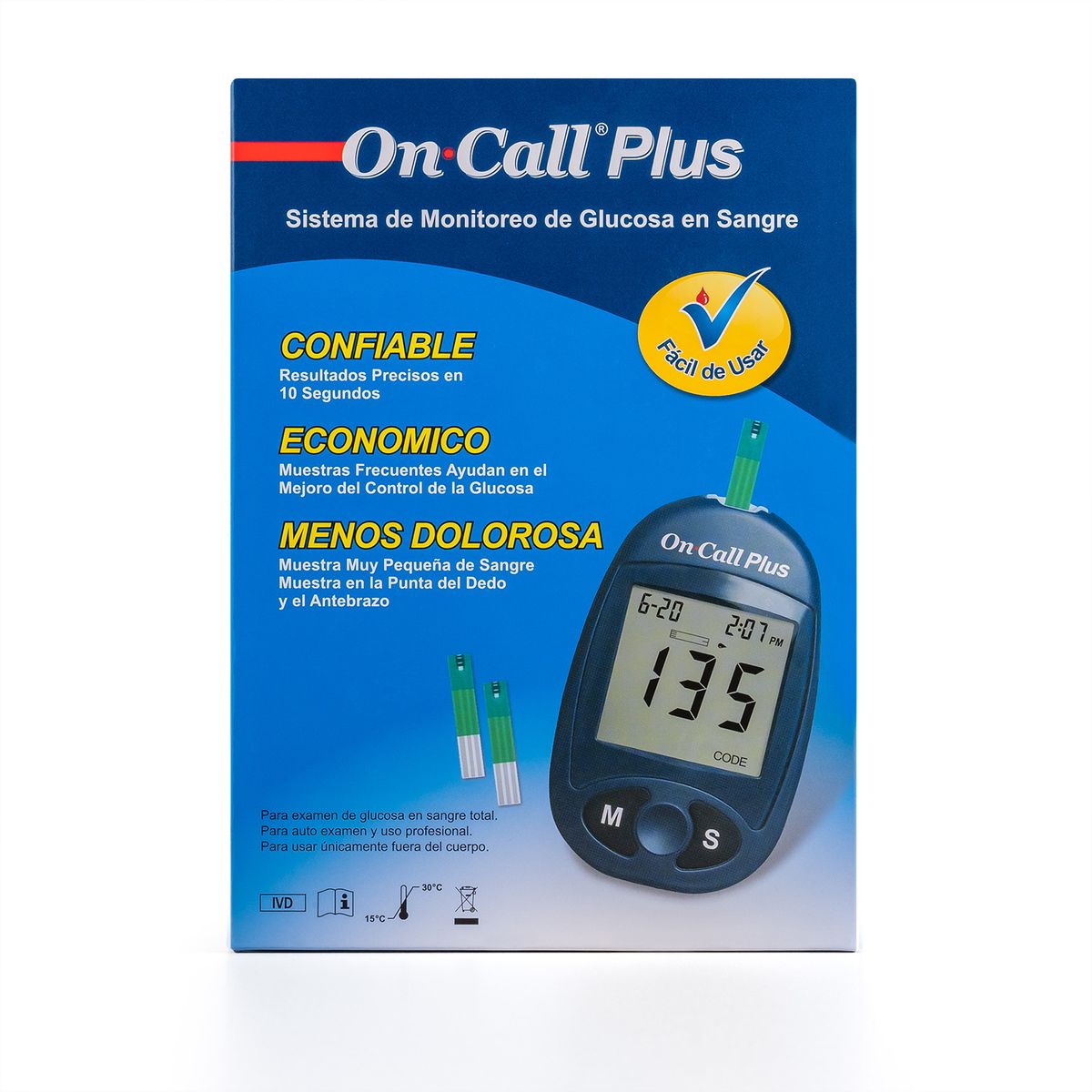 ON CALL - Glucómetro On Call Plus Kit Completo