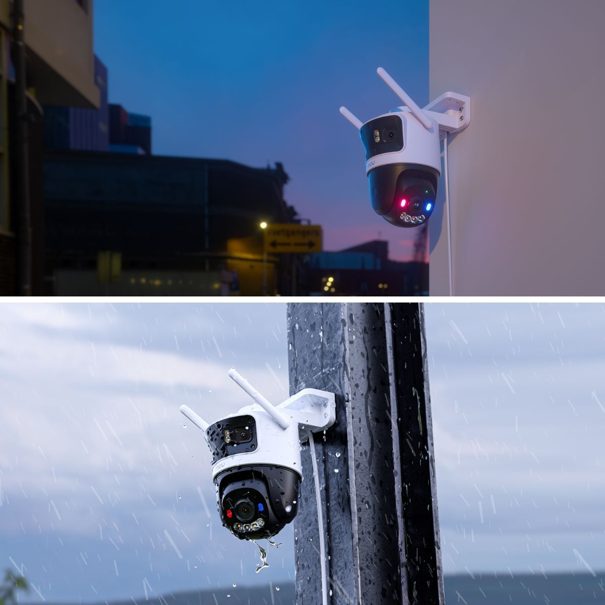 IMOU - Cámara de Seguridad IMOU Cruiser Triple 11 MP 2 lentes fijos 3MP y 1 PT 5MP WiFi