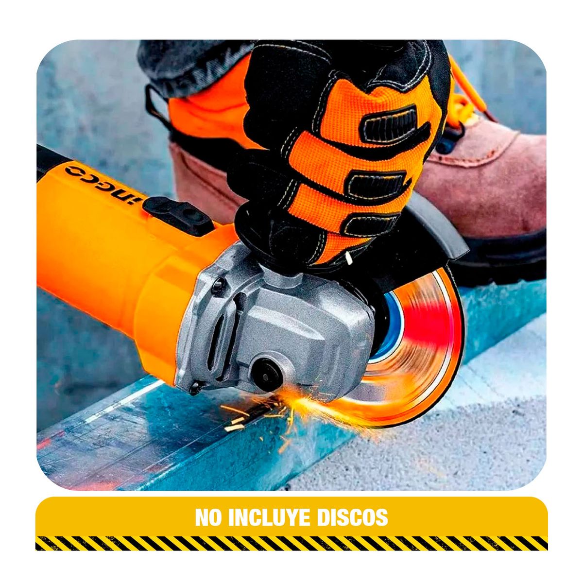 INGCO - Combo Amoladora Angular 115mm + Lijadora Orbital 240w Ingco
