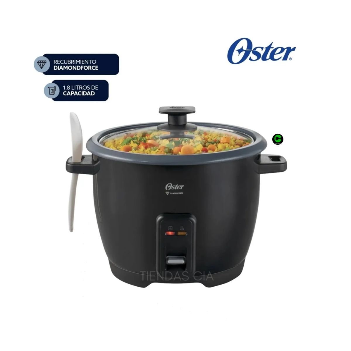 OSTER - Olla Arrocera Oster 10 Tazas DiamondForce CKSTRCB10DFBLK
