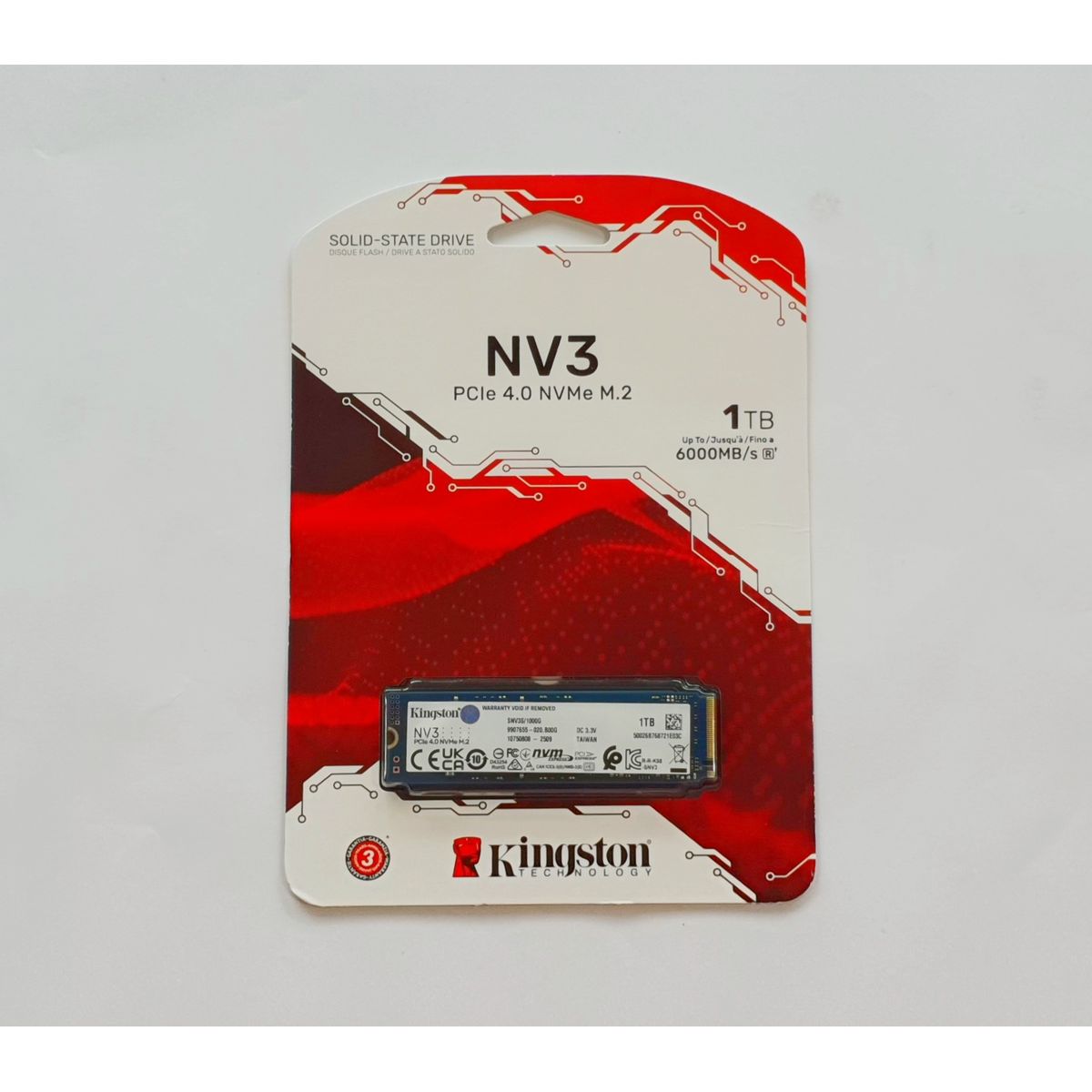 KINGSTON - DISCO SOLIDO  KINGSTON 1TB M.2 2280 NVMe PCIe 4.0 SNV3S/1000G