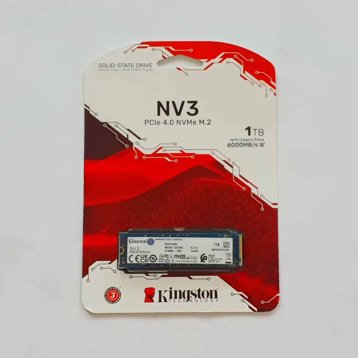 KINGSTON - DISCO SOLIDO  KINGSTON 1TB M.2 2280 NVMe PCIe 4.0 SNV3S/1000G