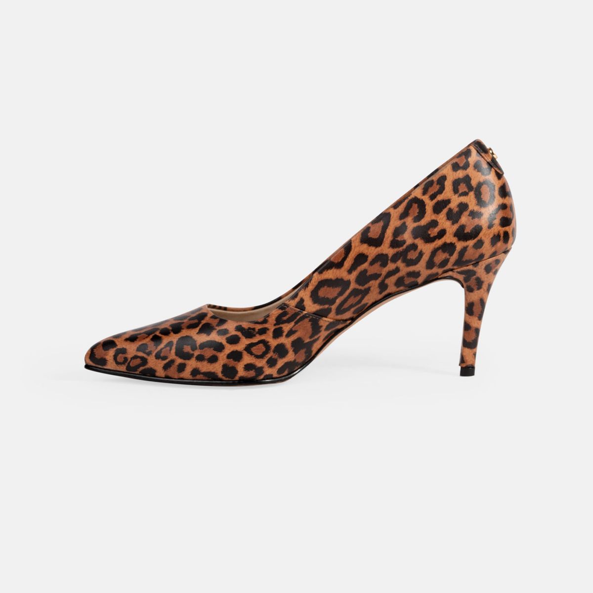 GINO BIGIONI - Stiletto Mujer de cuero EST-70 LEOPARDO Animal Print
