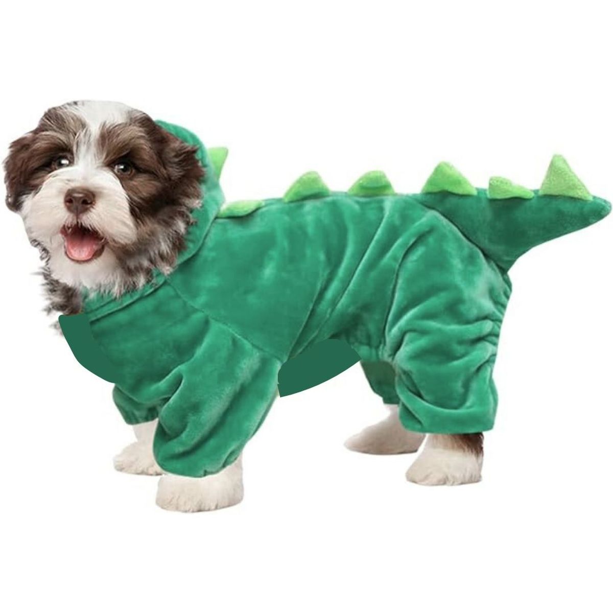 GENERICO - DISFRAZ Pijama de DINOSAURIO para Mascotas Talla 4