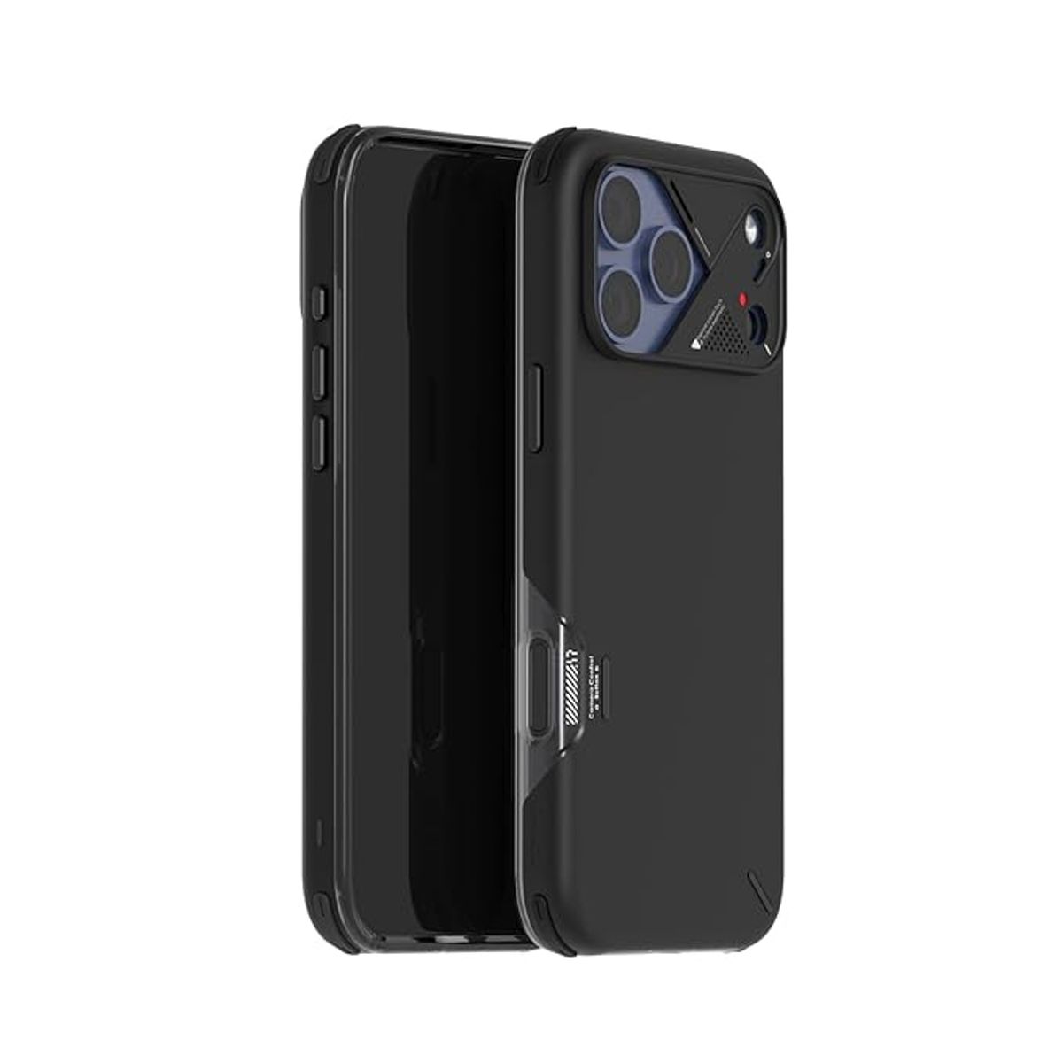 AULUMU - Case Futurista iPhone 17 Pro Aprueba Golpes Protección Multicapa Magsafe Negro