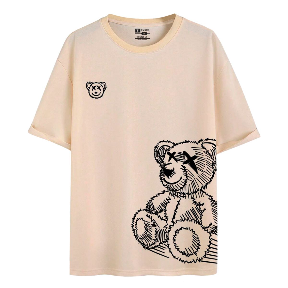 YANSUS - Polo Hombre Yansus Estampado Oso