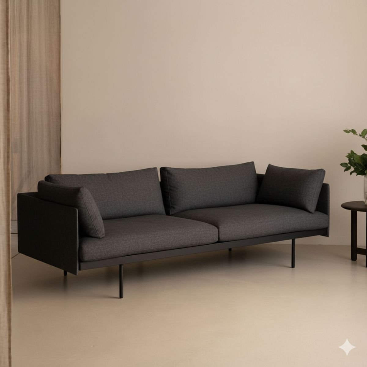 GENERICO - SOFÁ 3 CUERPOS FERDINAN  - GRIS