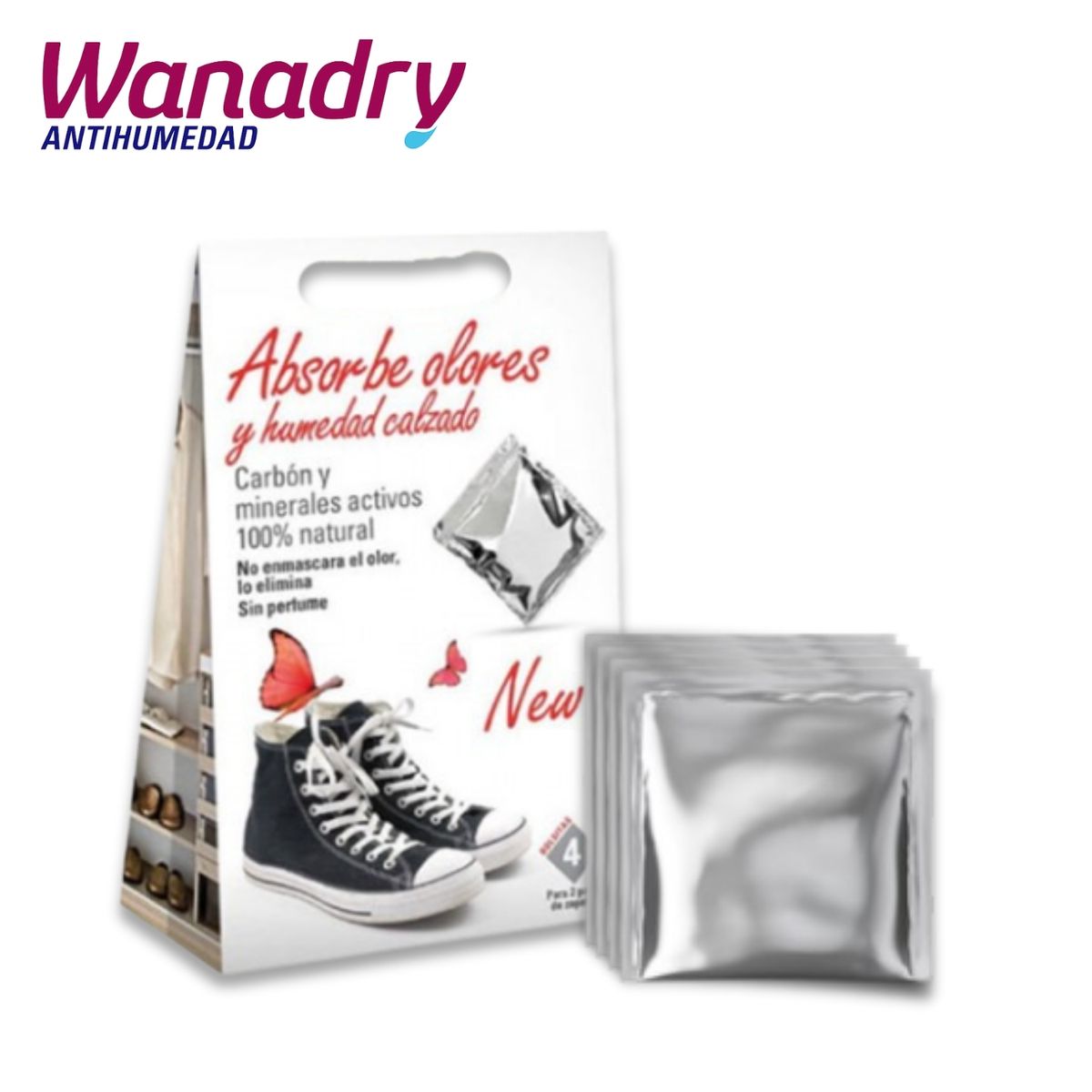 GENERICO - Absorbente de olores y humedad de calzado