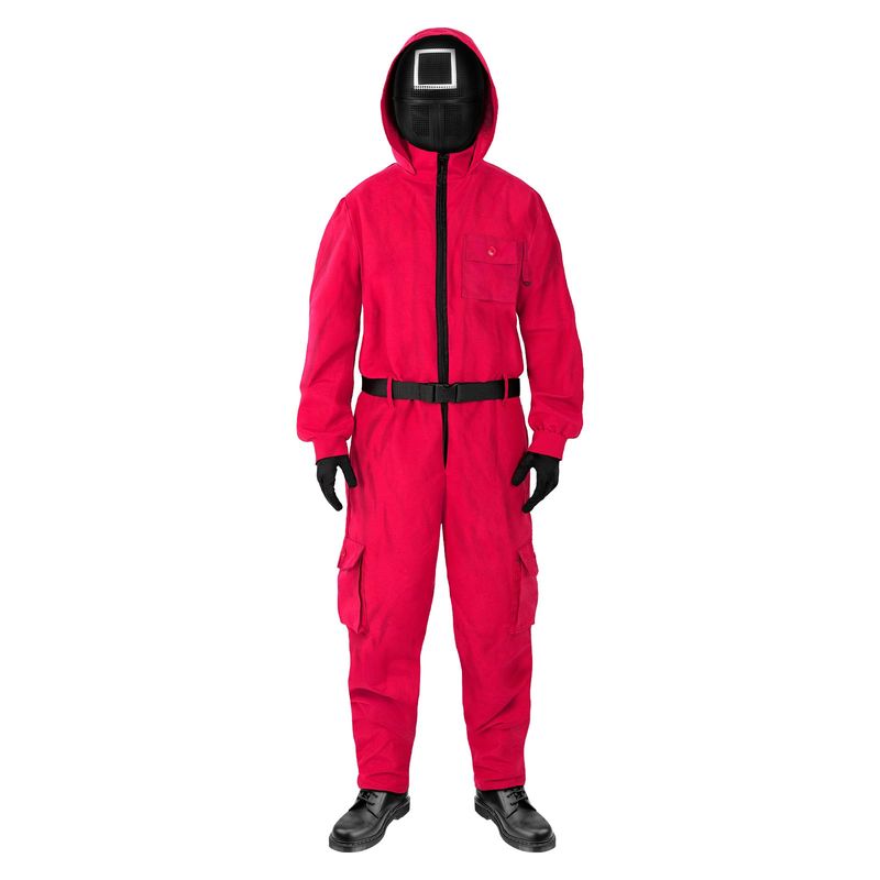 GENERICO - Disfraz Juego de Calamar Guardia Importado talla L Adultos