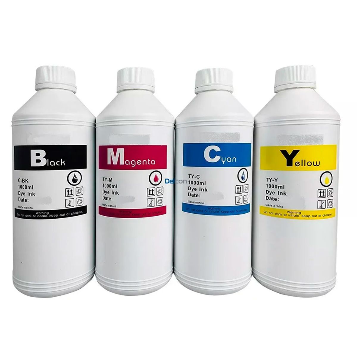 GENERICO - TINTA DE 1 LITRO EPSON NEGRO Y COLORES COMPATIBLE