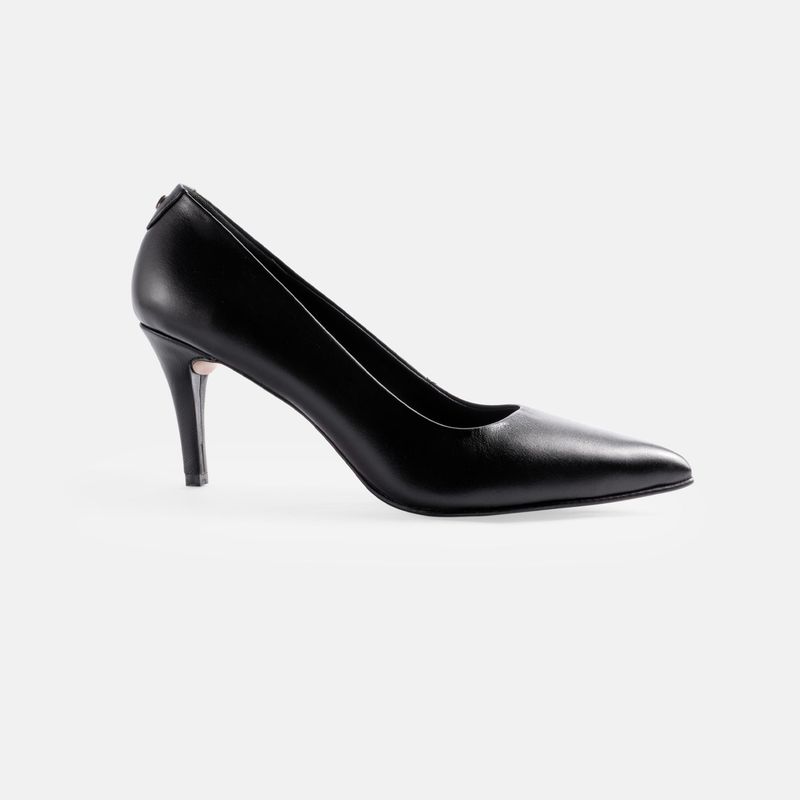 GINO BIGIONI - Stiletto Mujer de cuero EST-70 Negro Napa