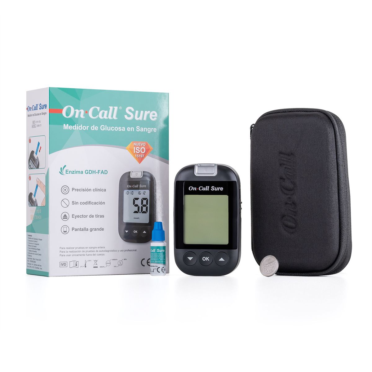 ON CALL - Glucómetro On Call Sure Kit Básico