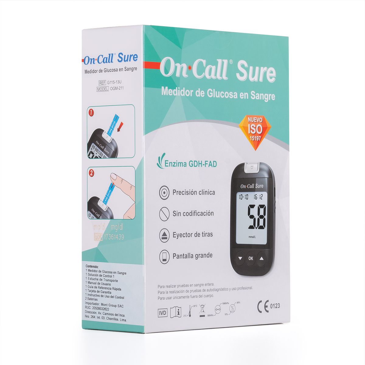 ON CALL - Glucómetro On Call Sure Kit Básico