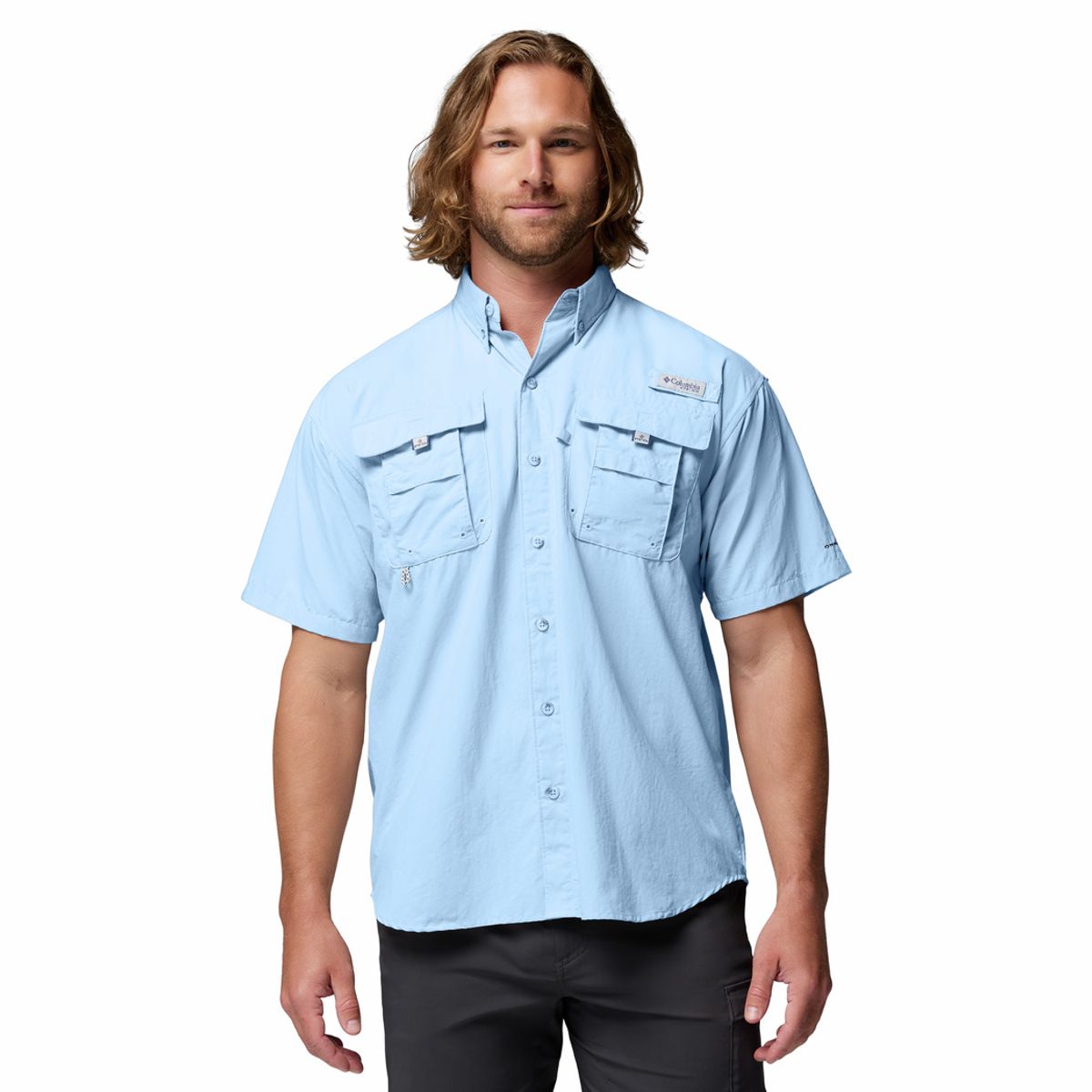 COLUMBIA - Camisa Columbia Hombre Pfg Bahama II Celeste COLUMBIA