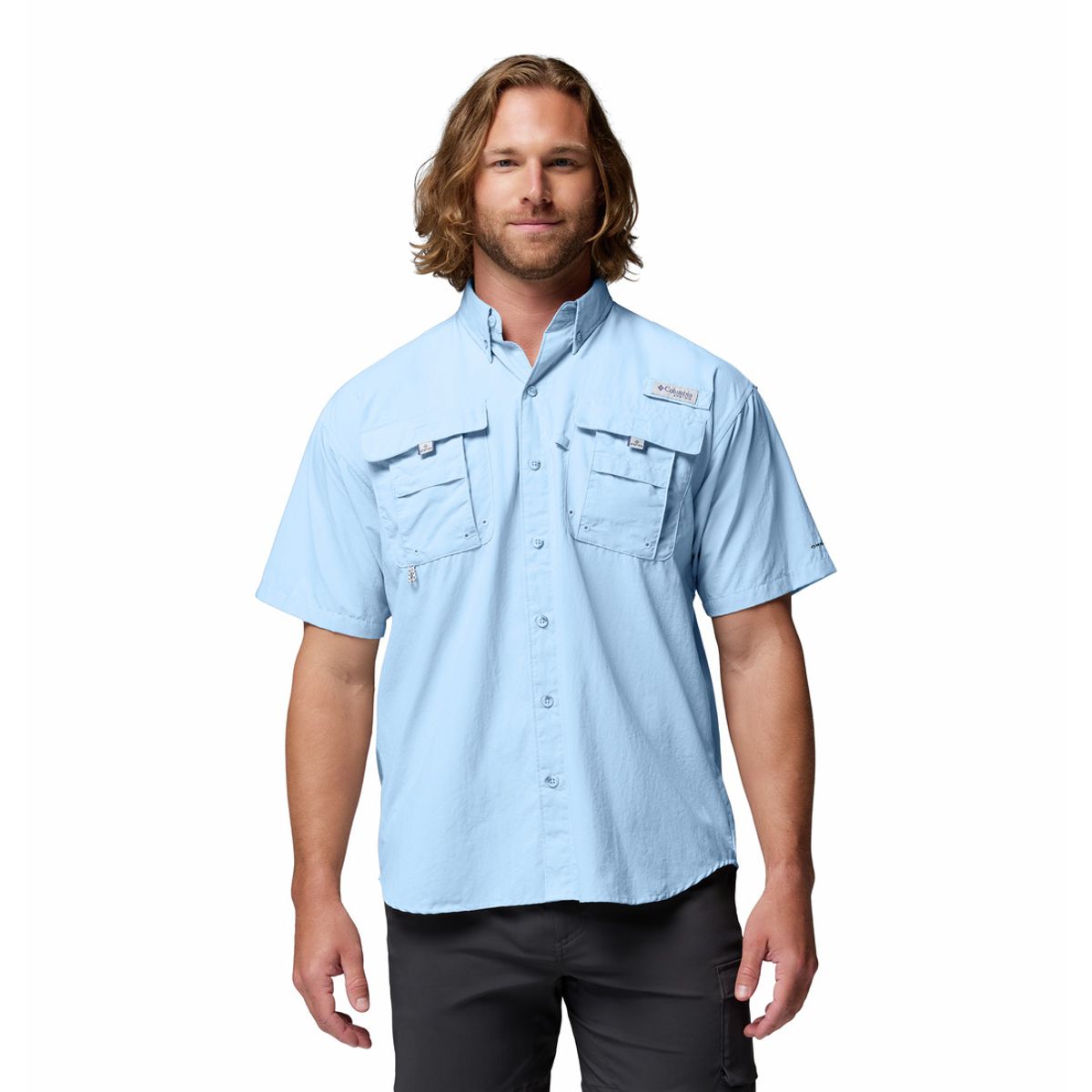 COLUMBIA - Camisa Columbia Hombre Pfg Bahama II Celeste COLUMBIA