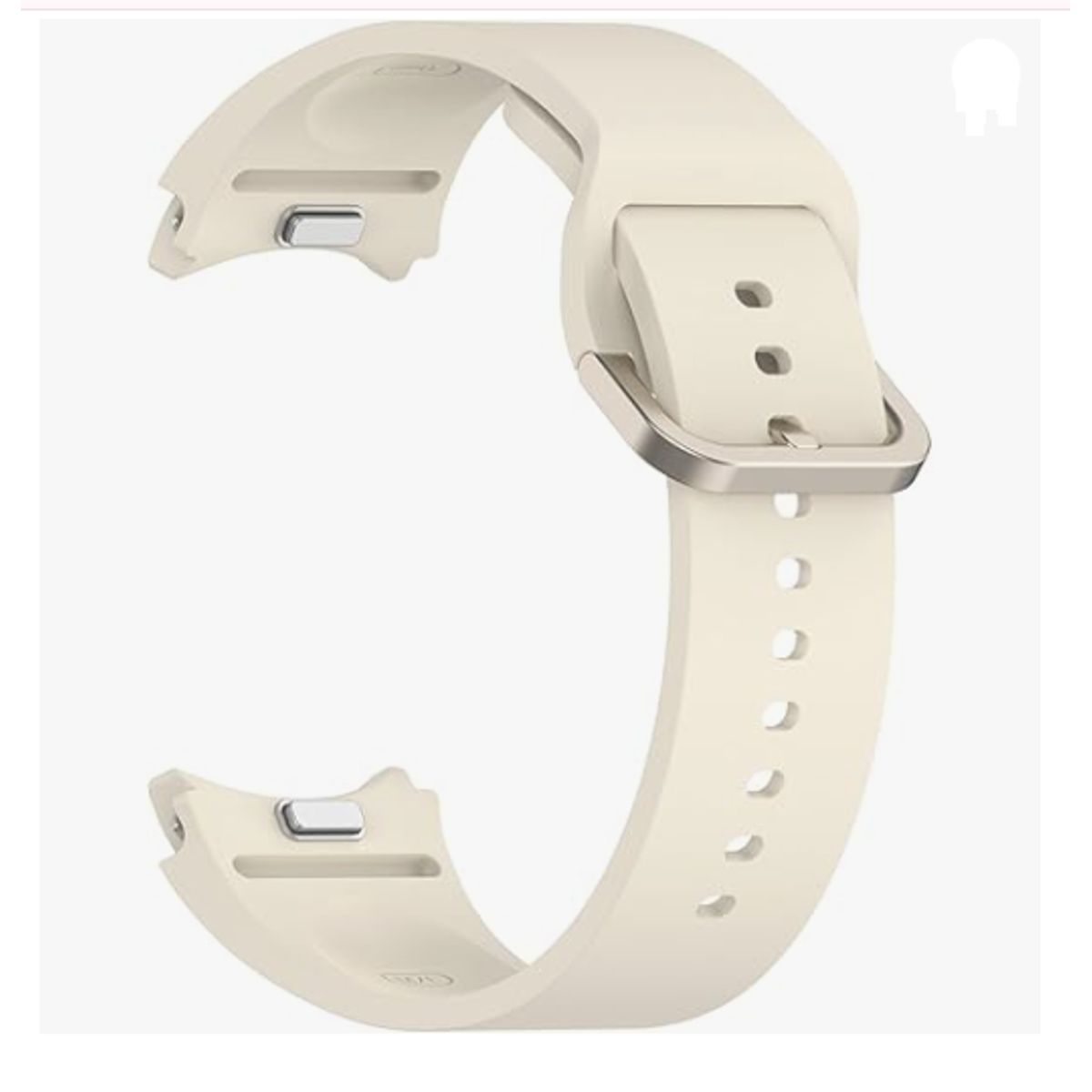 GENERICO - Correa de Silicon para Apple Watch 40mm - Blanco