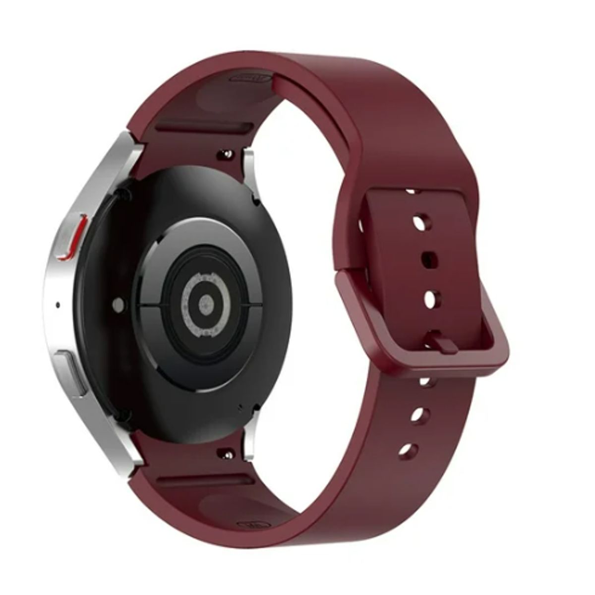 GENERICO - Correa de Silicon para Apple Watch 42mm - Vinotinto