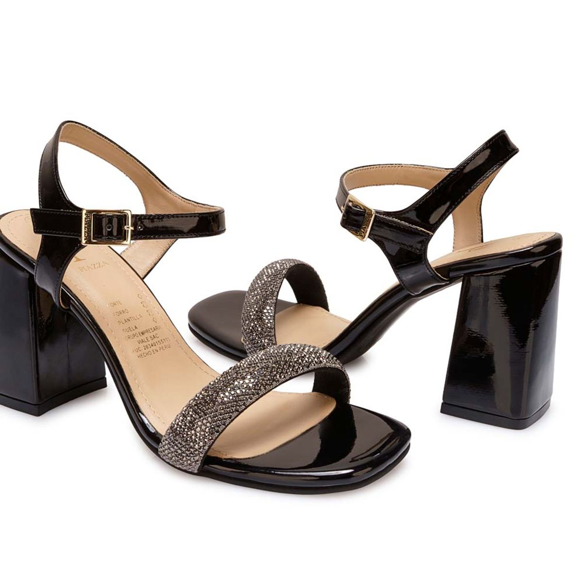 Piazza - Sandalia Dorsay Casual KATHE-2614 Negro Piazza