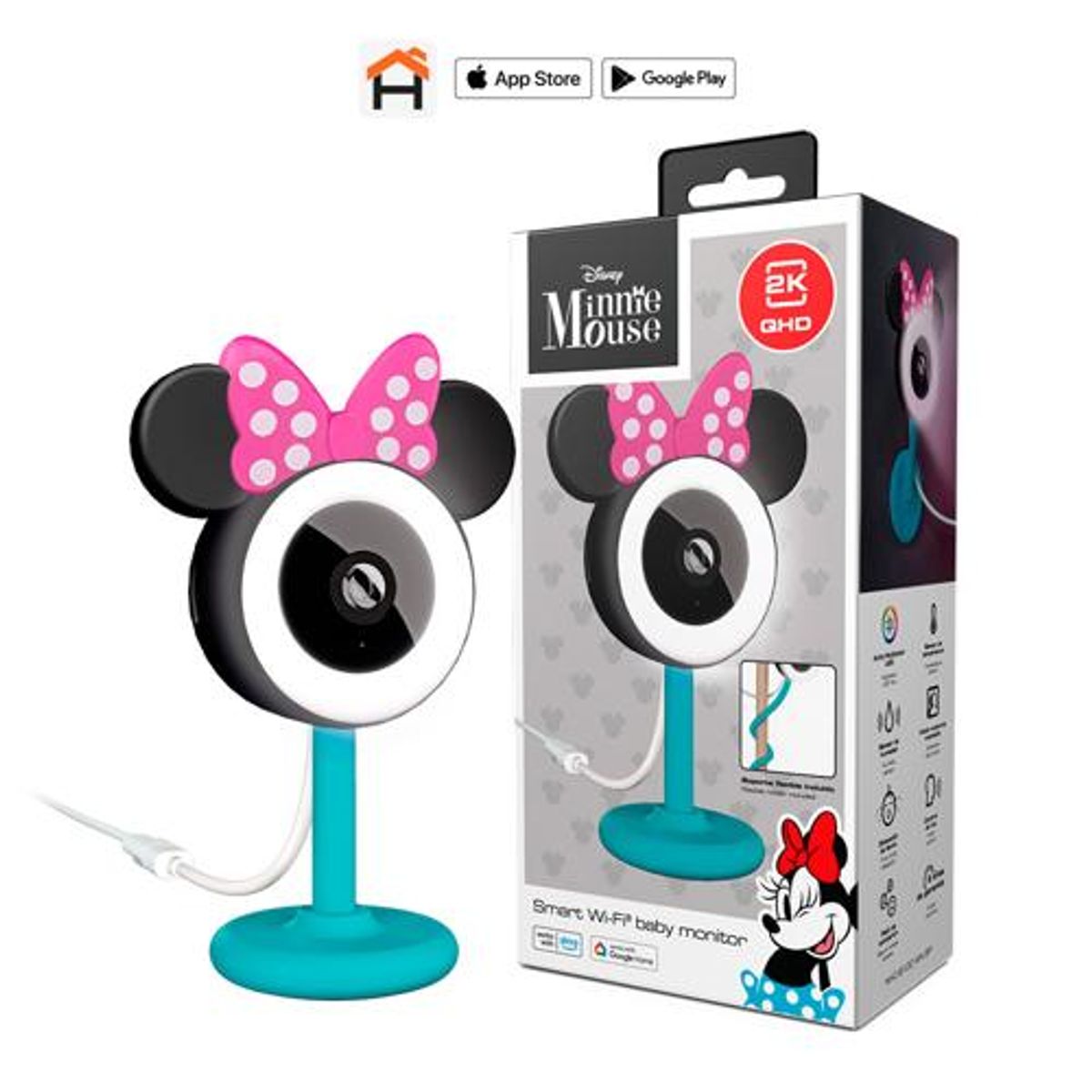 NEXXT SOLUTIONS - SMART CAMERA NEXXT 2K PARA MONITOREAR AL BEBE NHC-B100MN