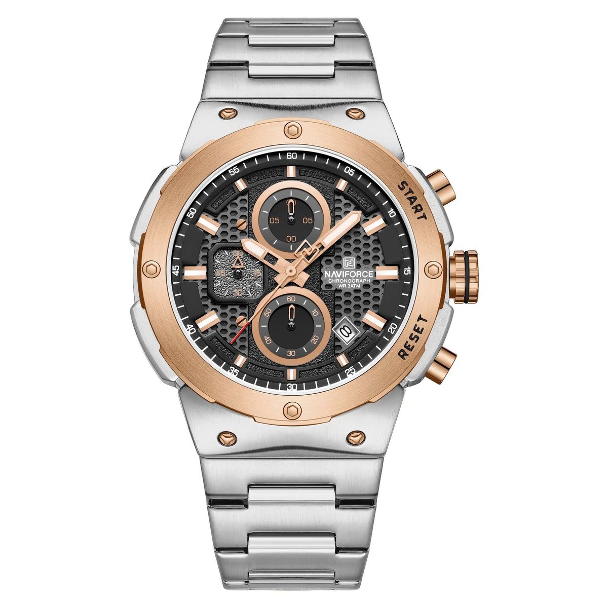 NAVIFORCE - RELOJ NAVIFORCE NF8072 ORIGINAL ELEGANTE - PLATEADO  NAV-121