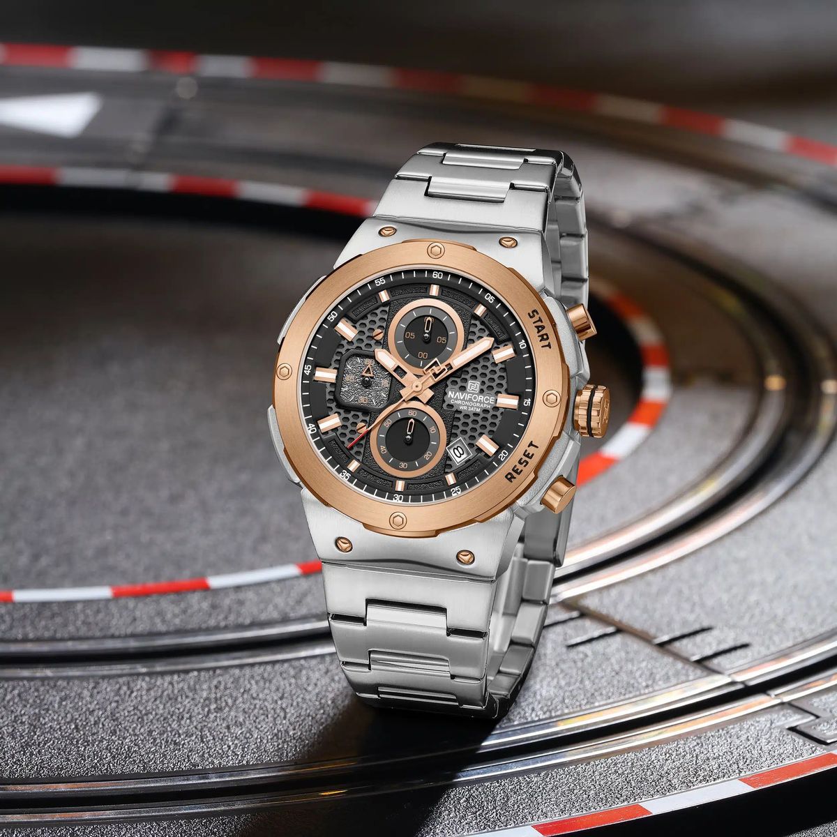 NAVIFORCE - RELOJ NAVIFORCE NF8072 ORIGINAL ELEGANTE - PLATEADO  NAV-121