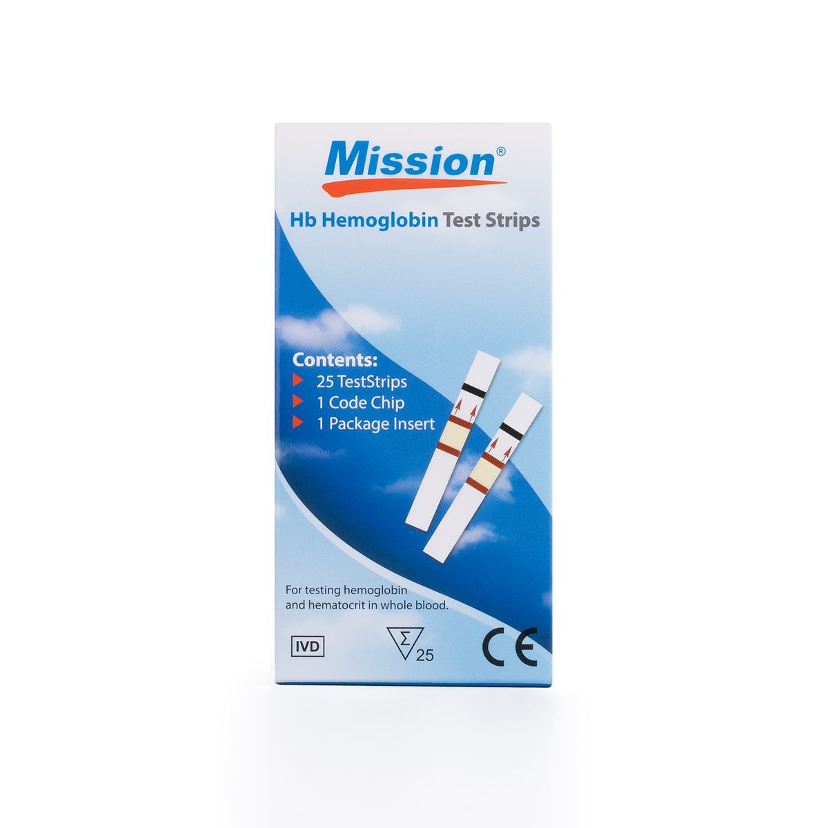 ACON - Tiras Reactivas Para Hemoglobina Mission Hb Fco 25 Und