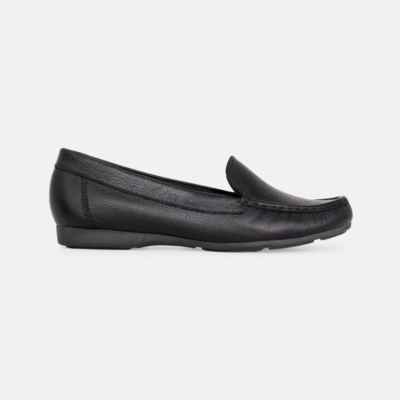 GINO BIGIONI - Mocasin Mujer de cuero MOC NEGRO