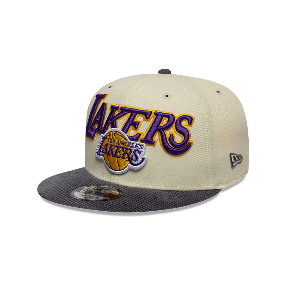 NEW ERA - Gorra 9Fifty NBA  Los Angeles Lakers Cord Visor Light Beige
