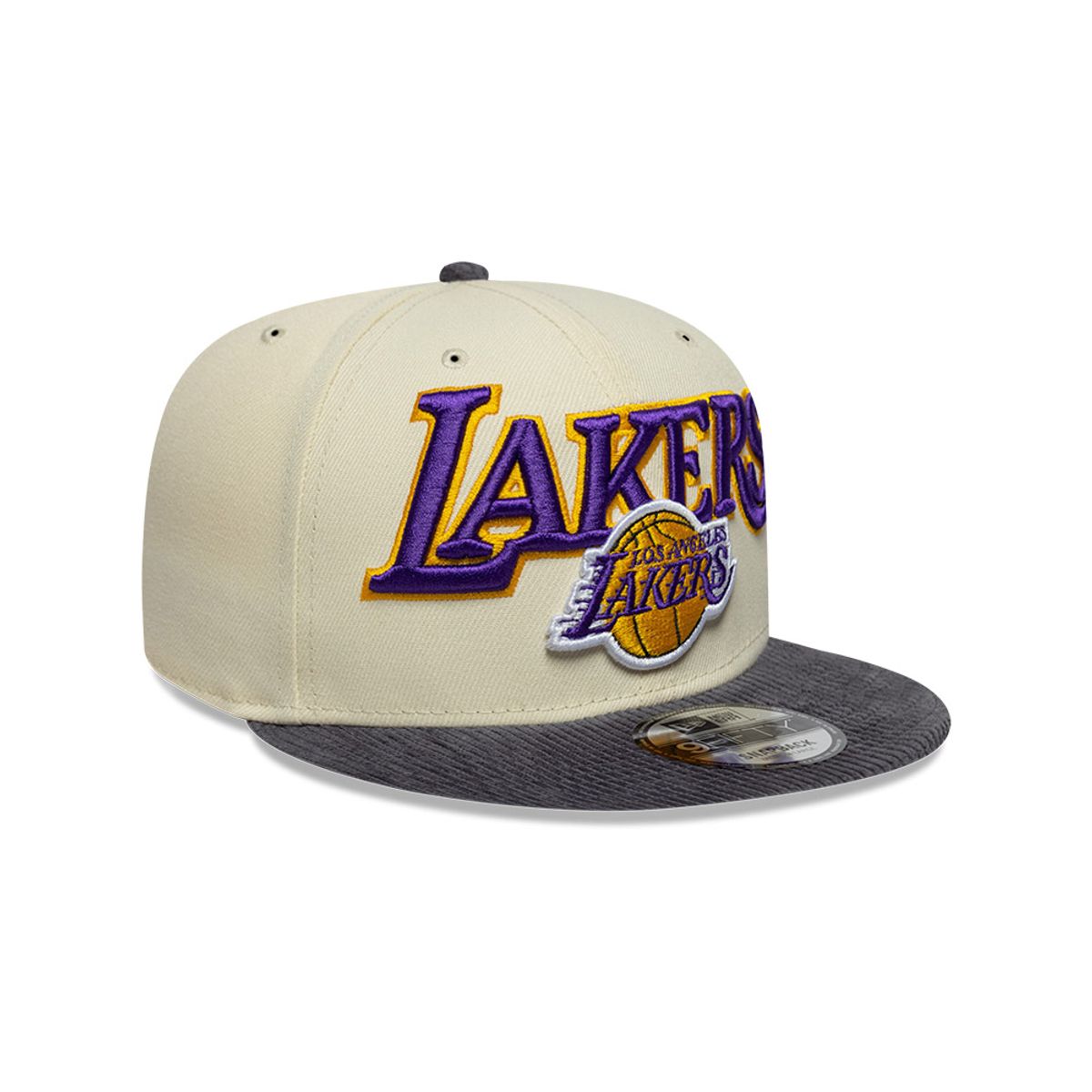 NEW ERA - Gorra 9Fifty NBA  Los Angeles Lakers Cord Visor Light Beige