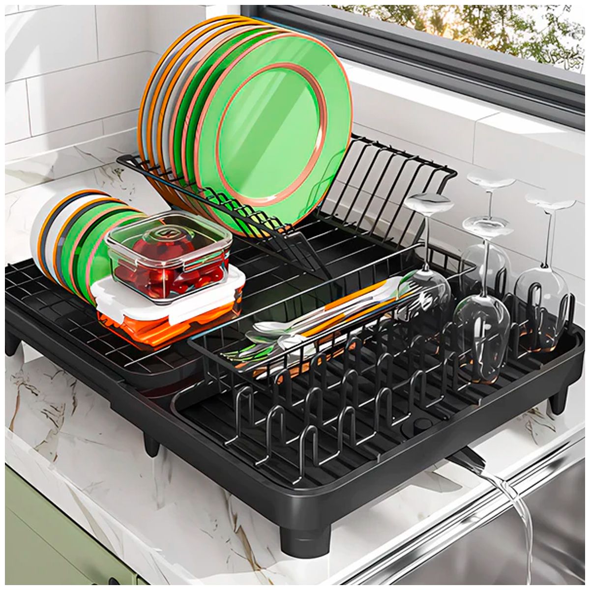 GENERICO - Estante Extensible Para Almacenamiento De Platos