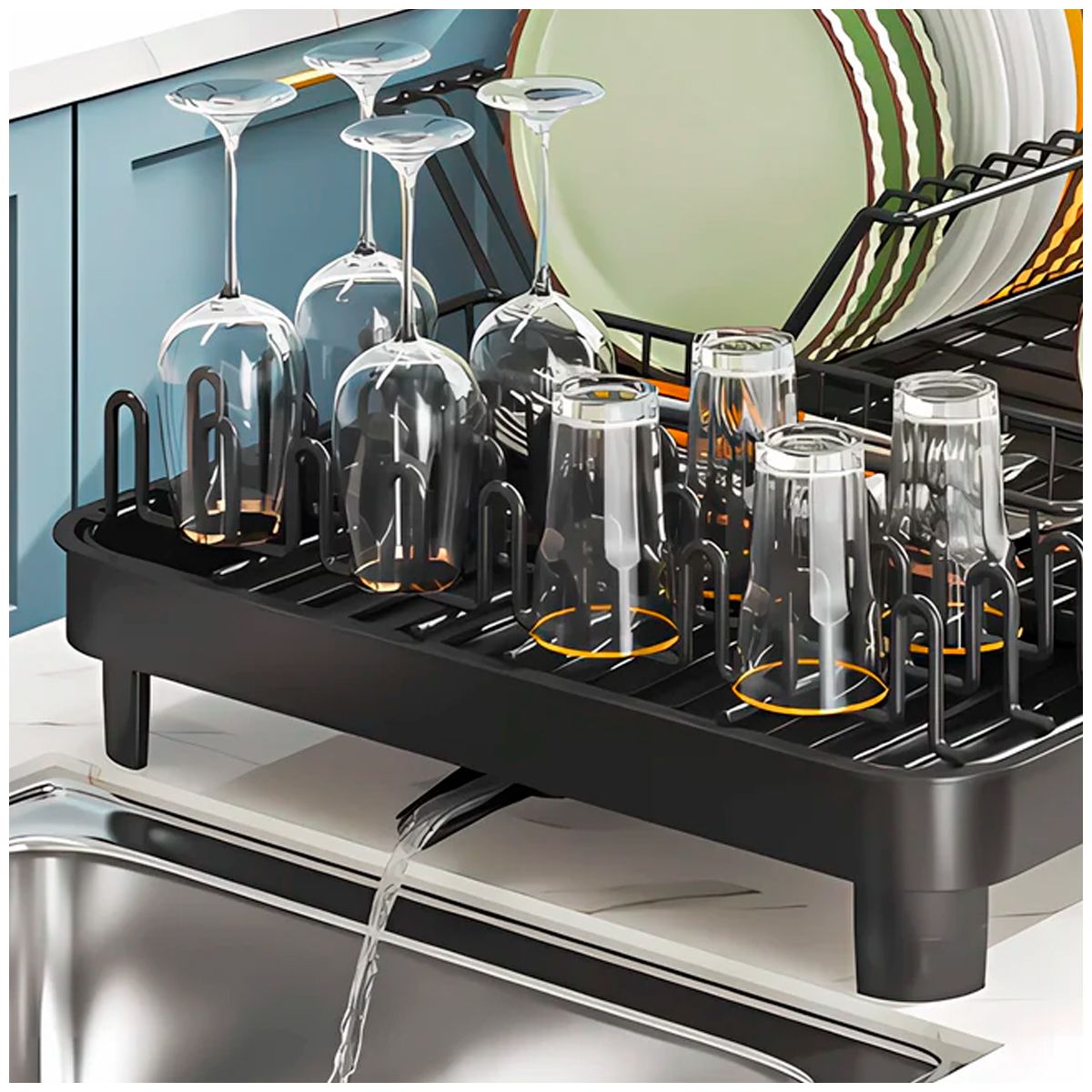 GENERICO - Estante Extensible Para Almacenamiento De Platos