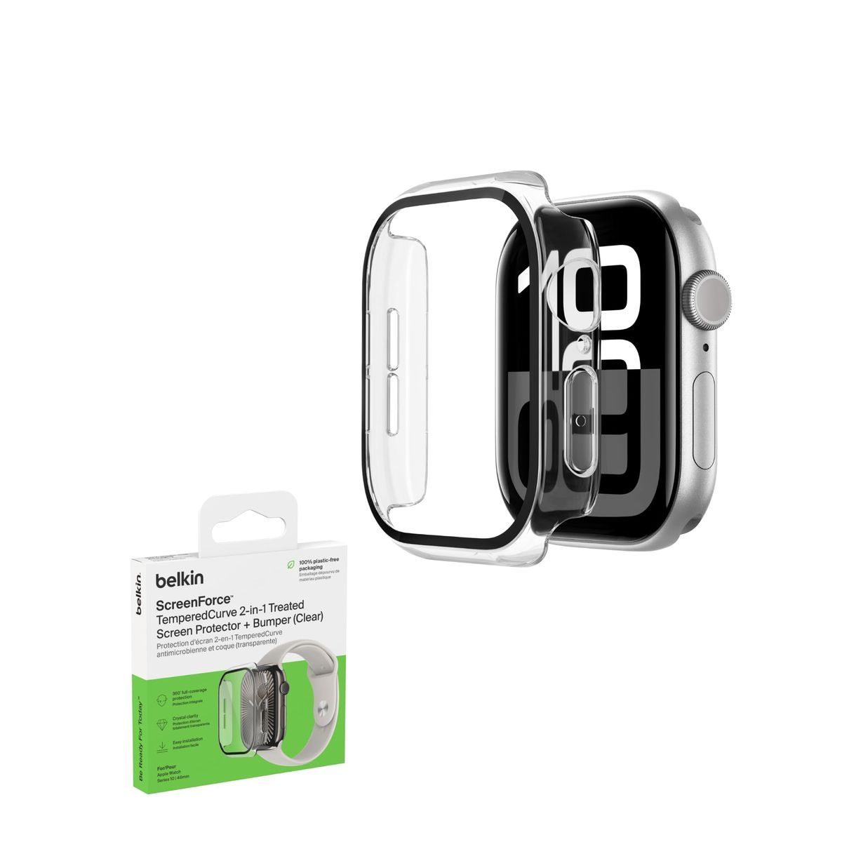 BELKIN - PROTECTOR DE PANTALLA Y PARACHOQUE BELKIN PARA APPLE WATCH S10 46MM