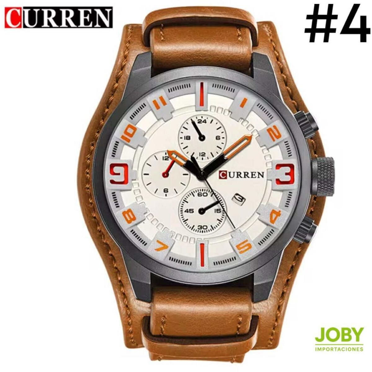 CURREN - CURREN DOBLE CUERO BLANCO MARRON