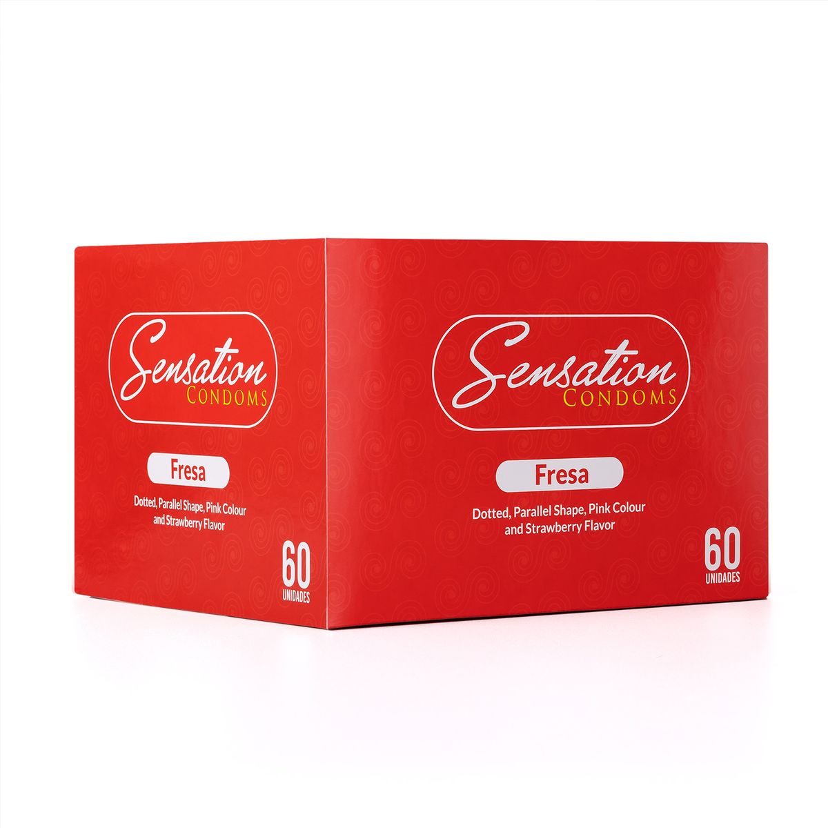 GENERICO - Preservativos Sensation Fresa Con Puntos Caja 60 X 3 Und