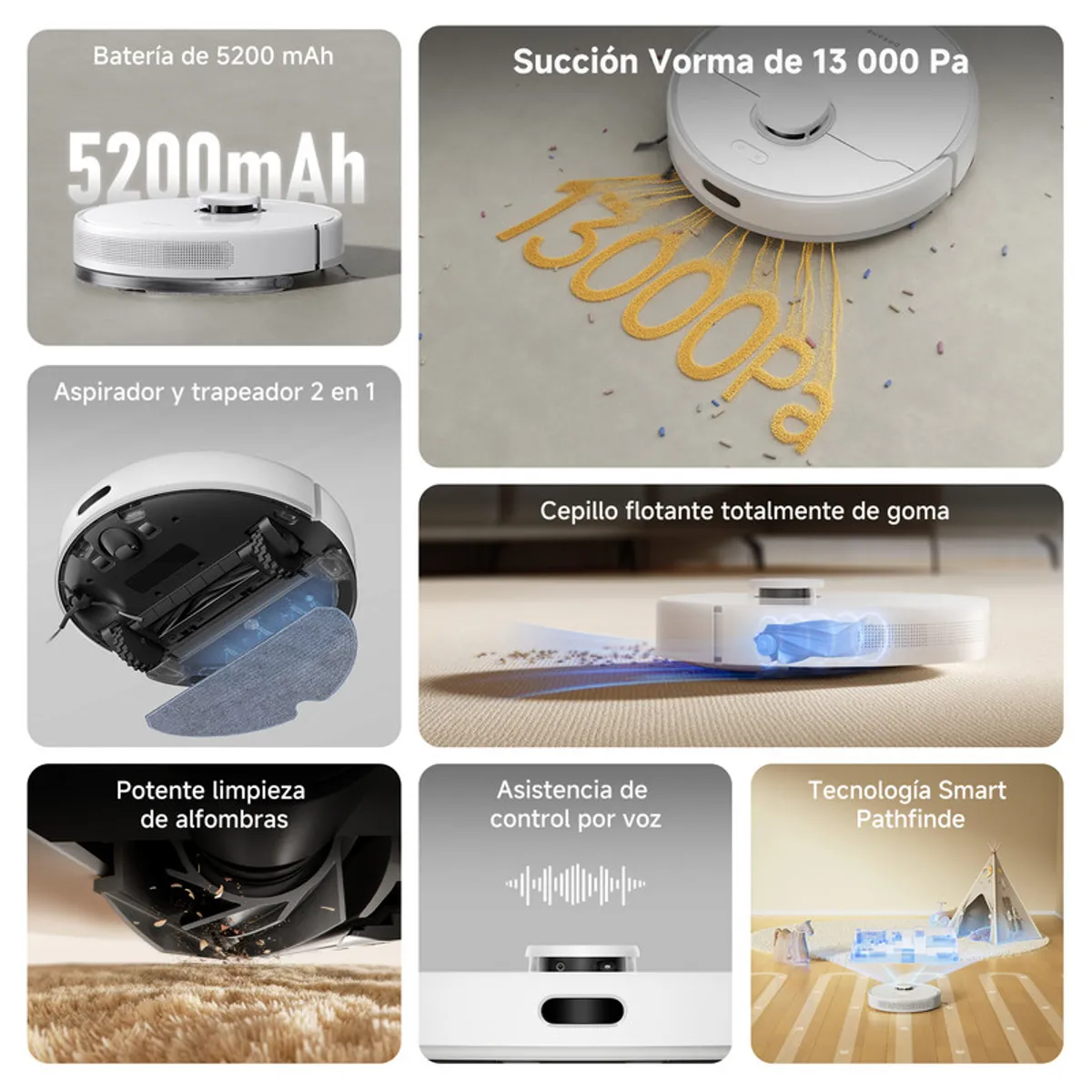 DREAME - Dreame Aspiradora Robot Vacuum F10 Succion 13000pa