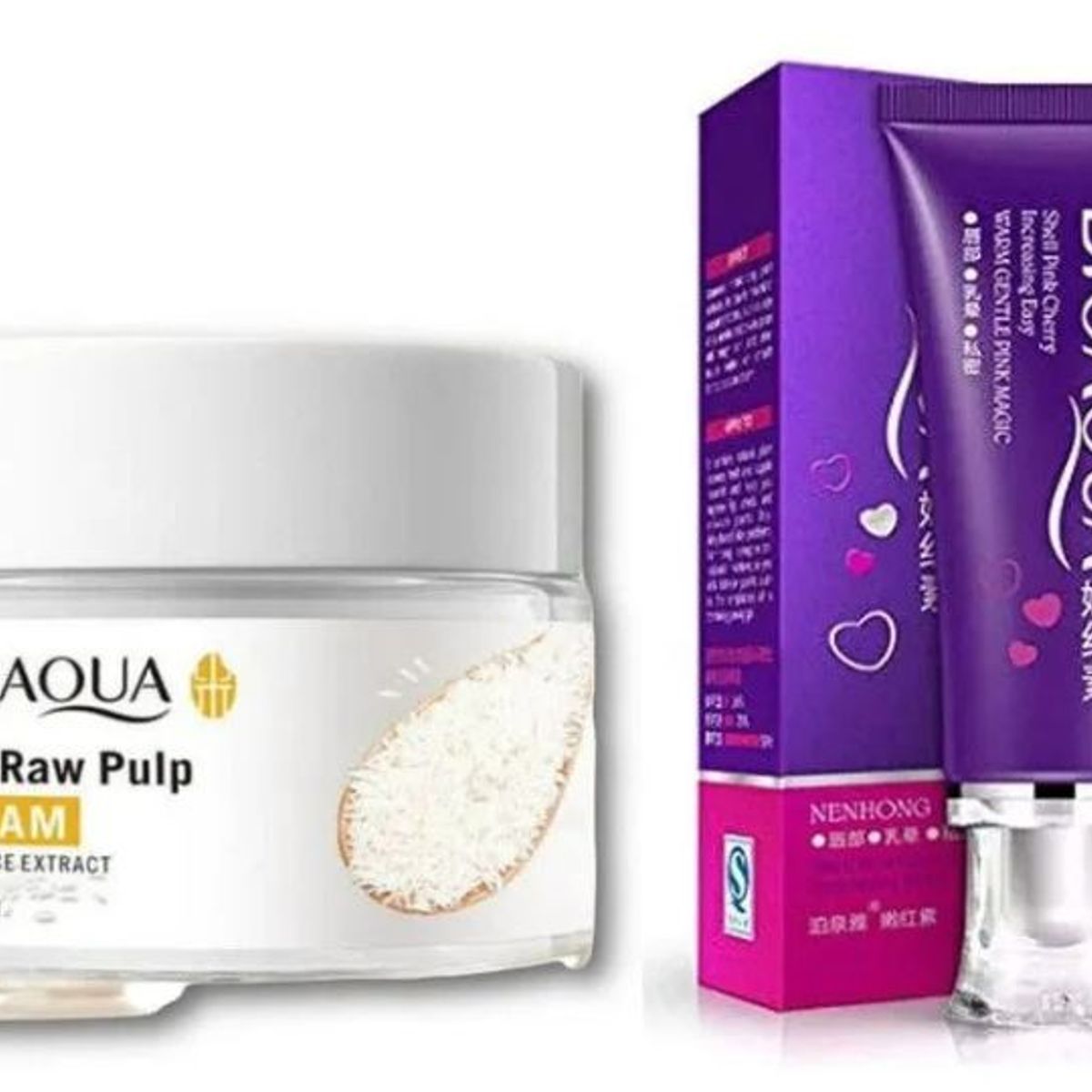 BIOAQUA - PACK CREMA BLANQUEADORA DE ZONAS y CREMA ACLARANTE DE ARROZ BIOAQUA