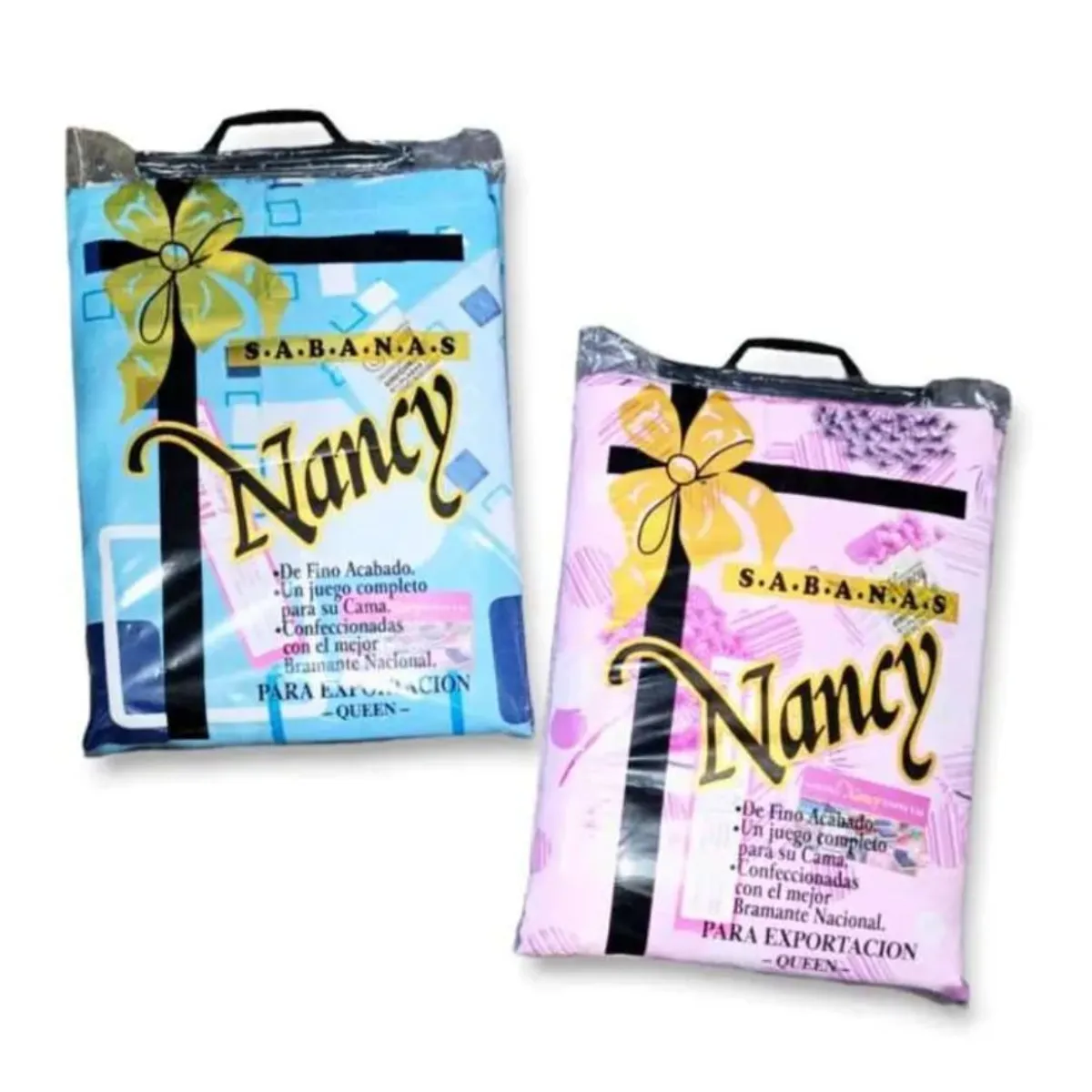 GENERICO - Sábanas Nancy 100% Algodón 1 Plaza Y Media Varon